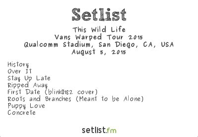 Get the This Wild Life Setlist of the concert at Level 13, Orlando, FL, USA on December 1, 2023 from the Tour Story Tour and other This Wild Life Setlists for free on setlist.fm!